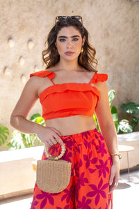 Cropped em Crepe Seda - Ref 4845