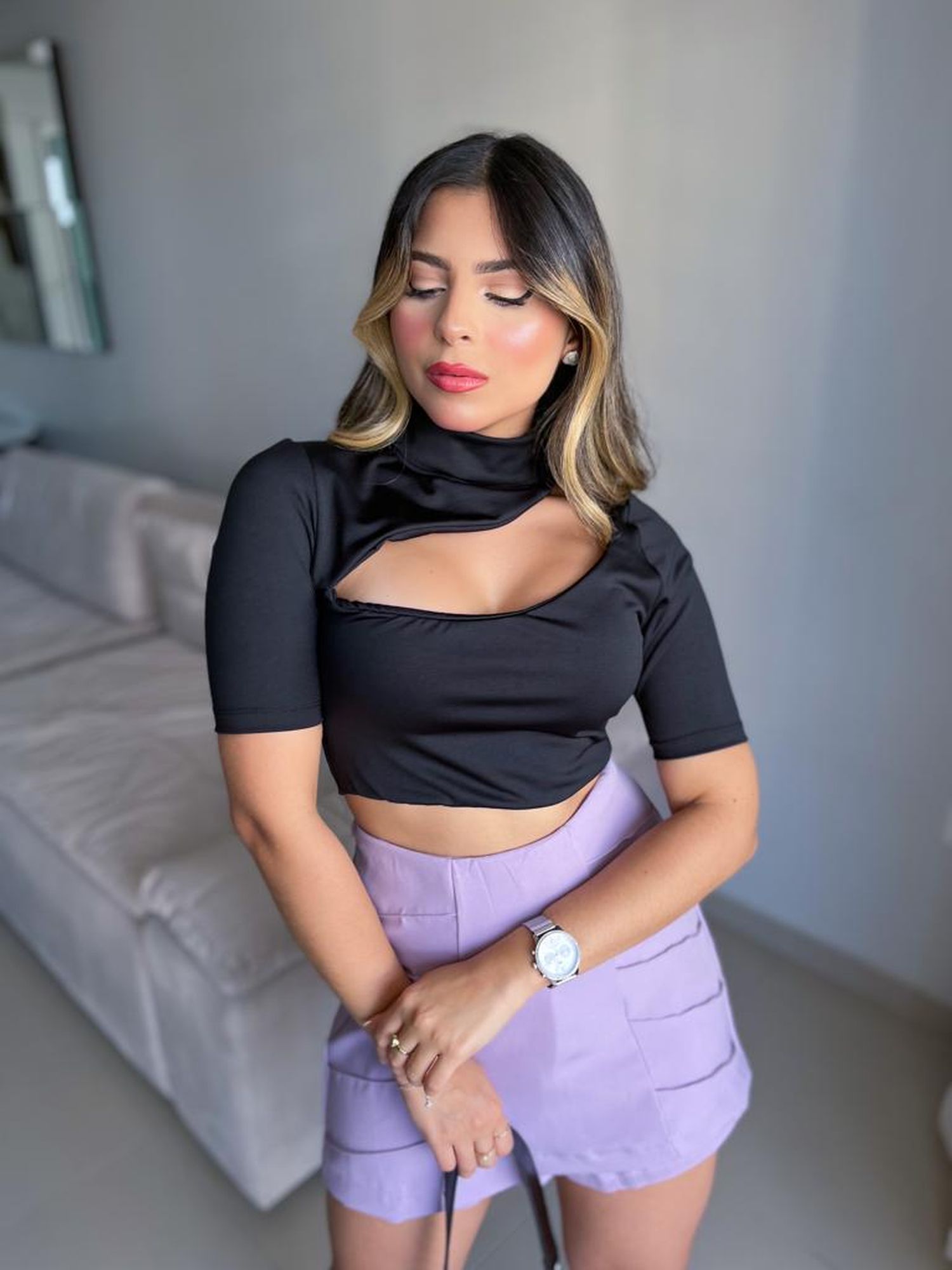 Cropped Canelado - Ref 10047