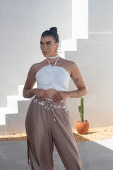 Cropped em Crepe linho - Ref 5008