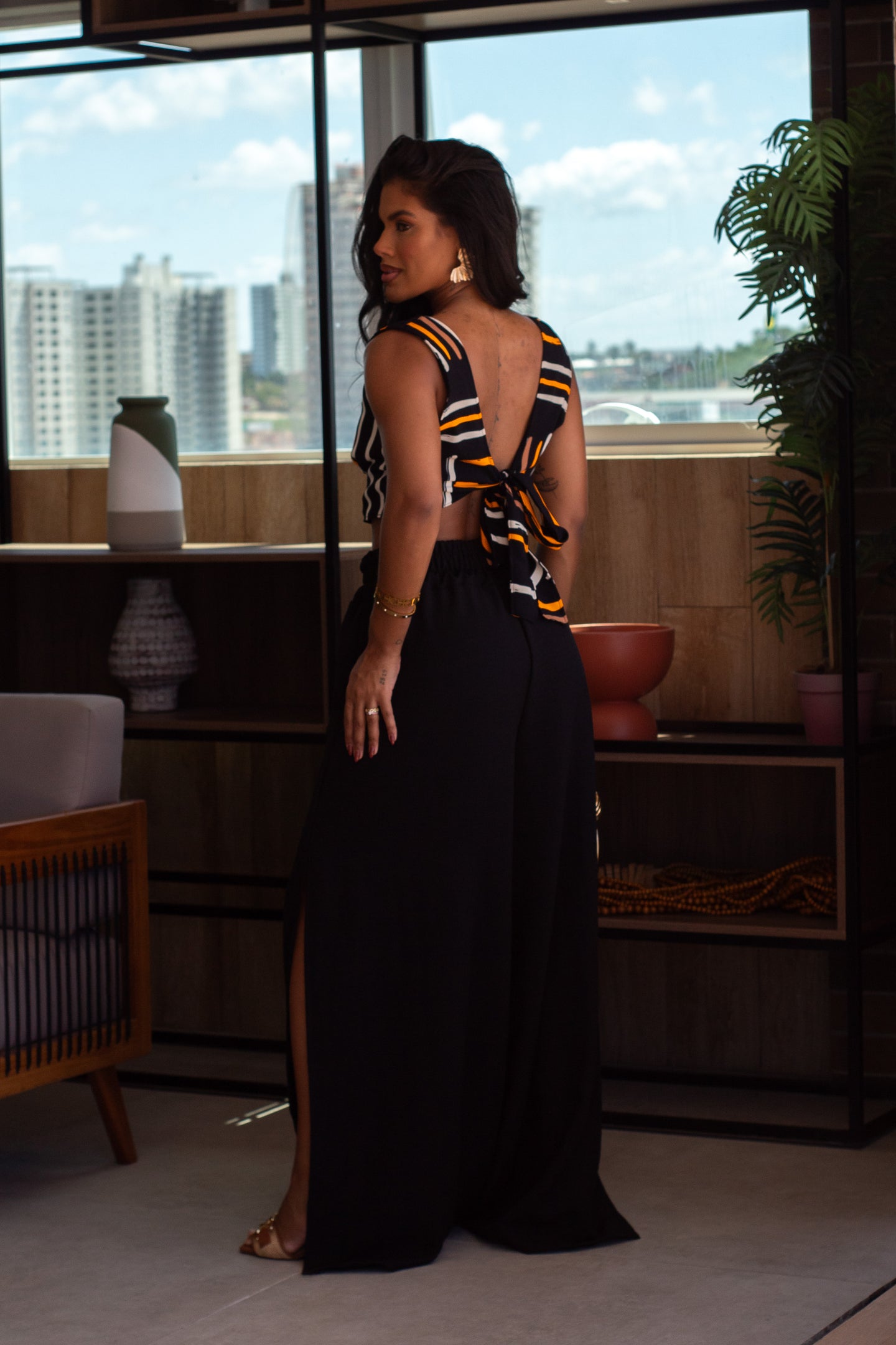 Cropped em Crepe - Ref 5440