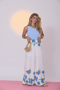 Calça Pantalona em Viscolinho - Ref 1512