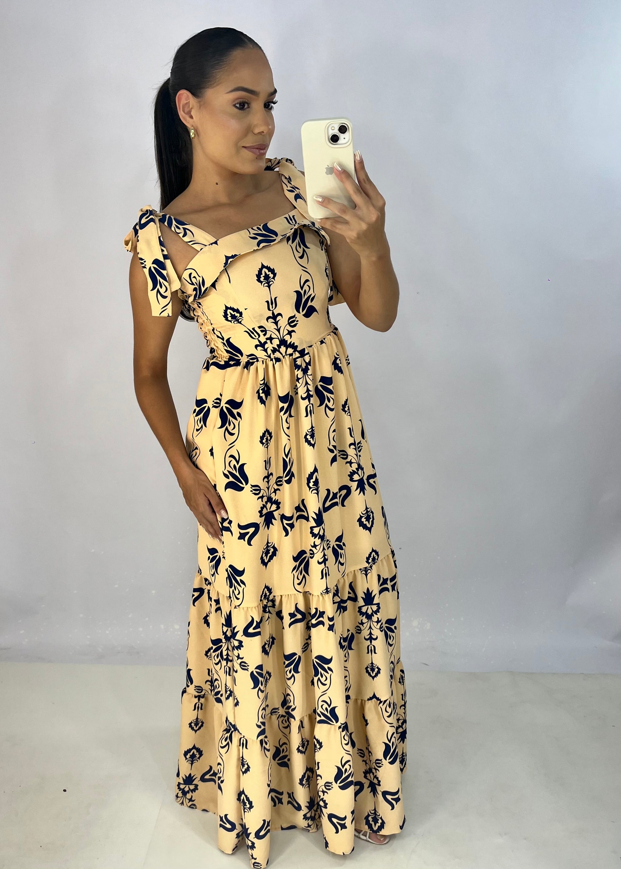 Vestido Longo em Crepe - Ref 2288