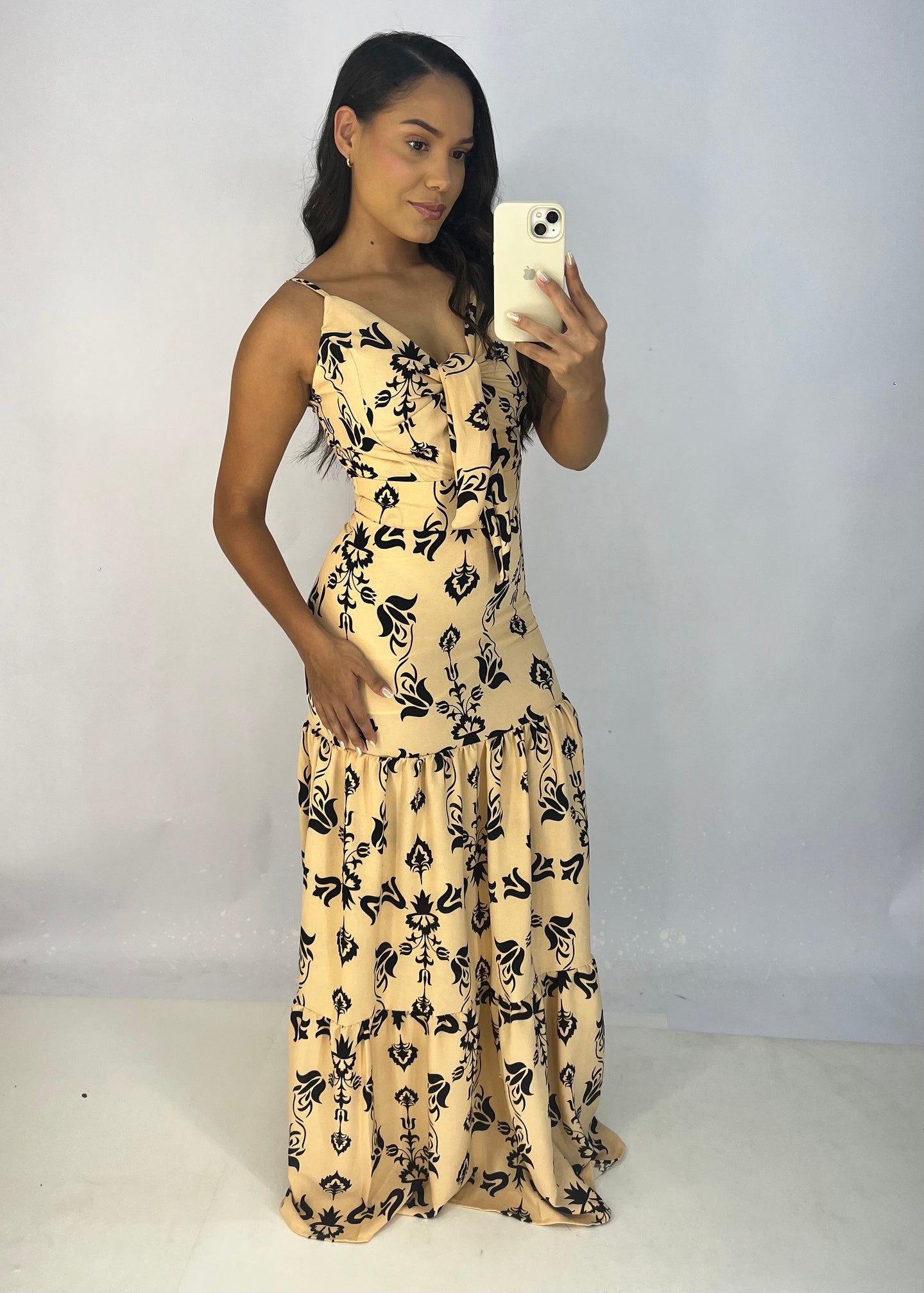 Vestido Longo em Crepe - Ref 2763