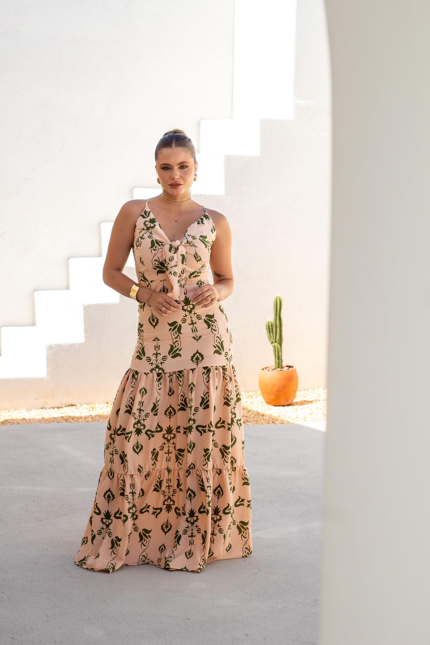 Vestido Longo em Crepe - Ref 2763