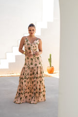 Vestido Longo em Crepe - Ref 2763