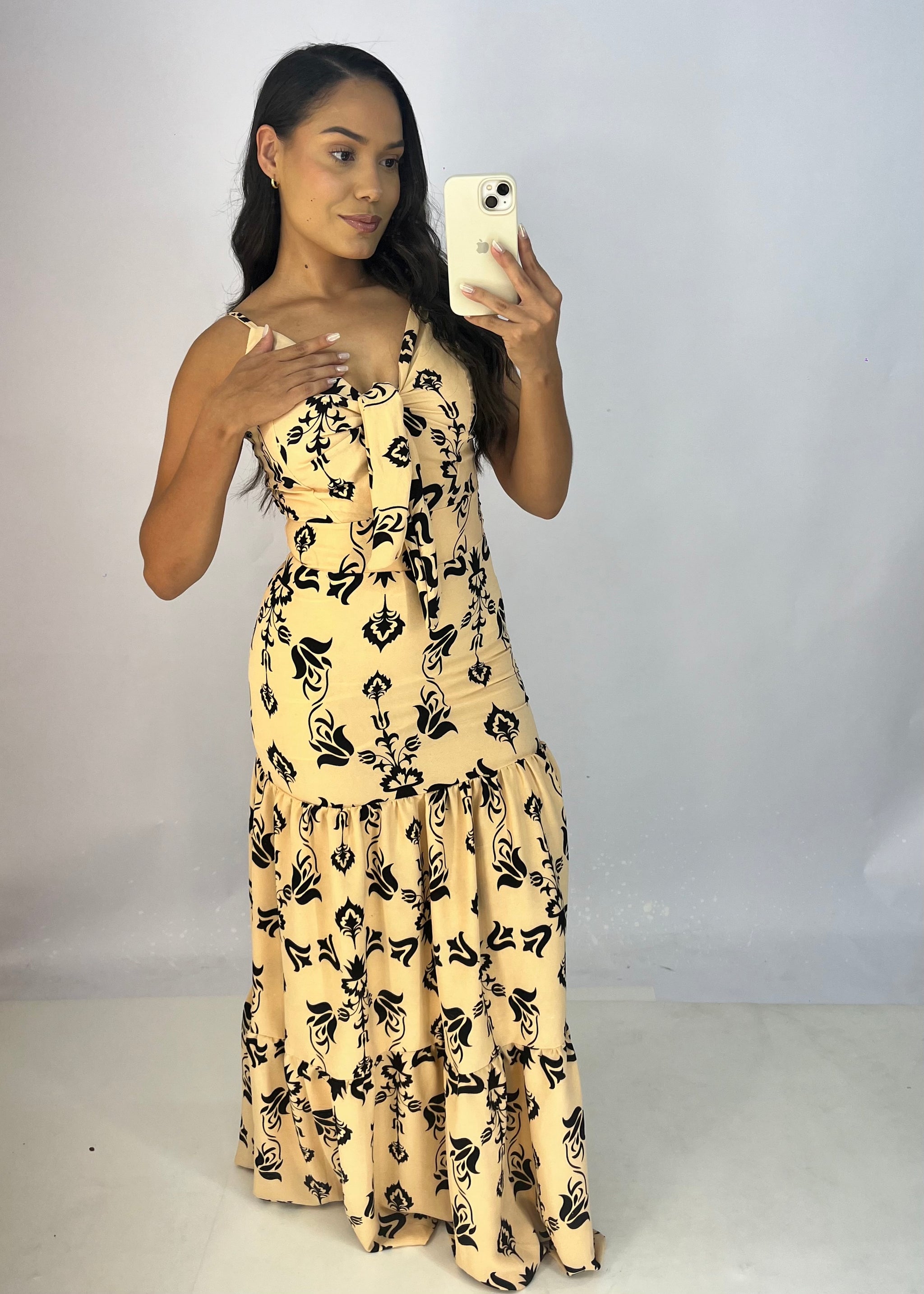Vestido Longo em Crepe - Ref 2763