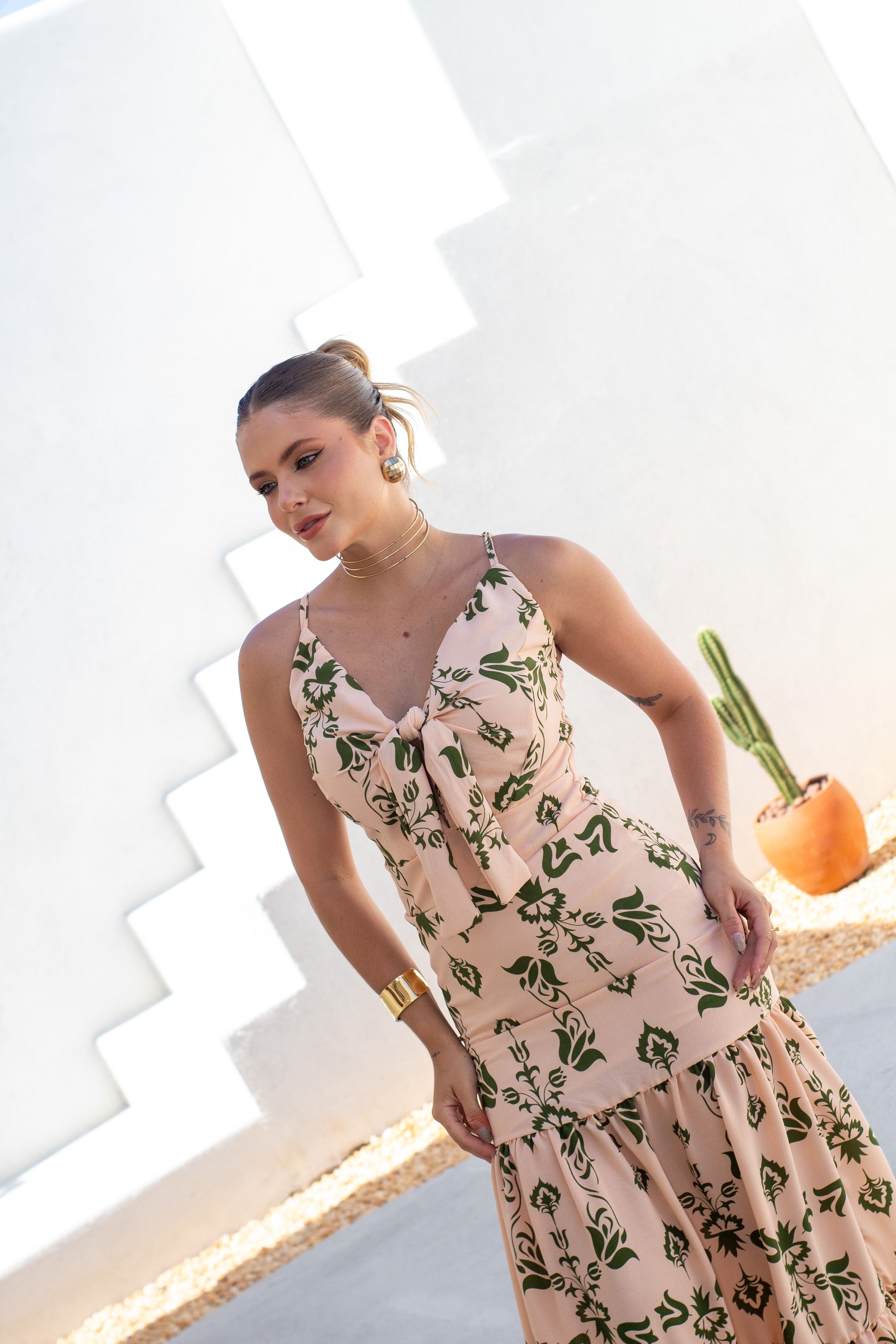Vestido Longo em Crepe - Ref 2763