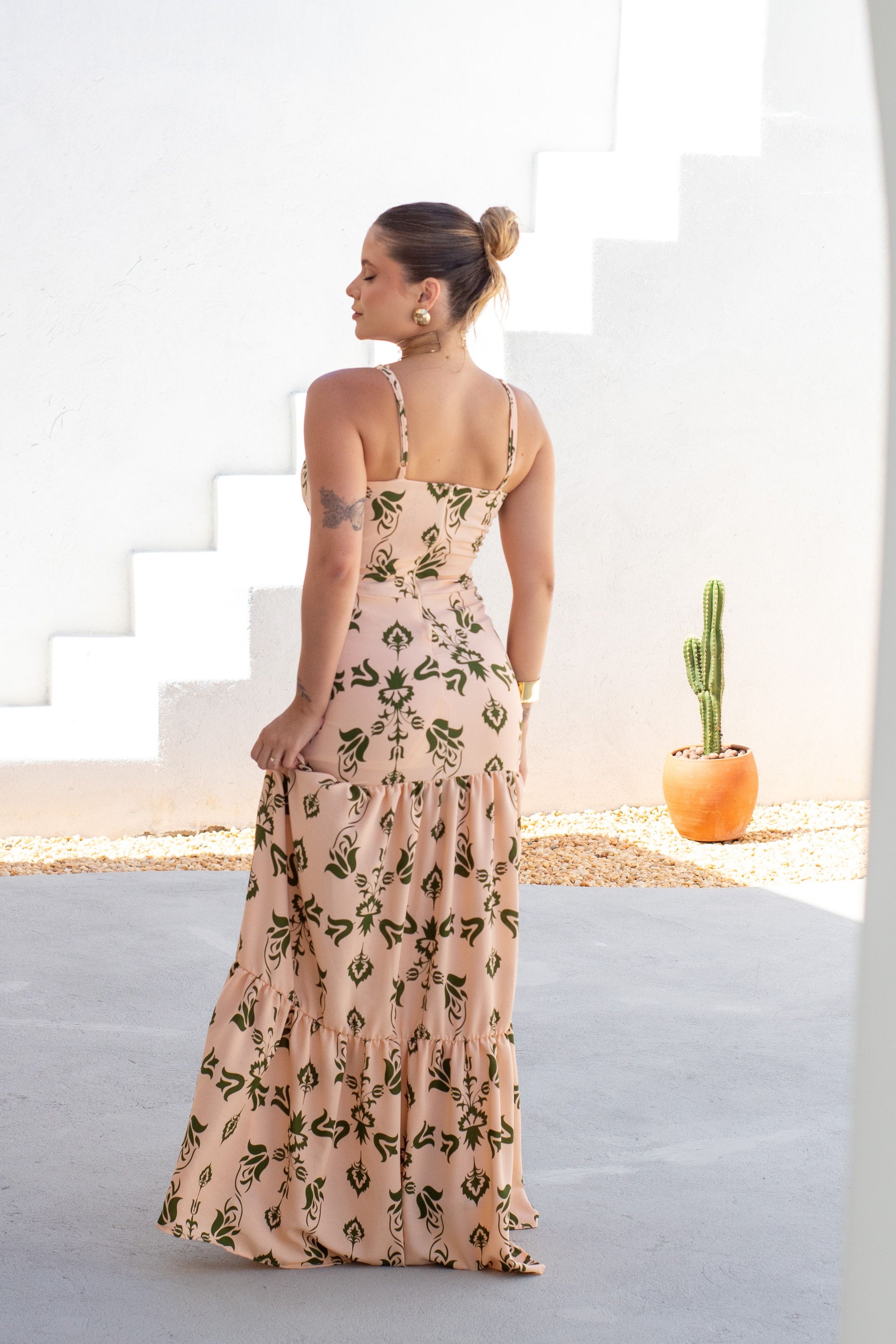 Vestido Longo em Crepe - Ref 2763