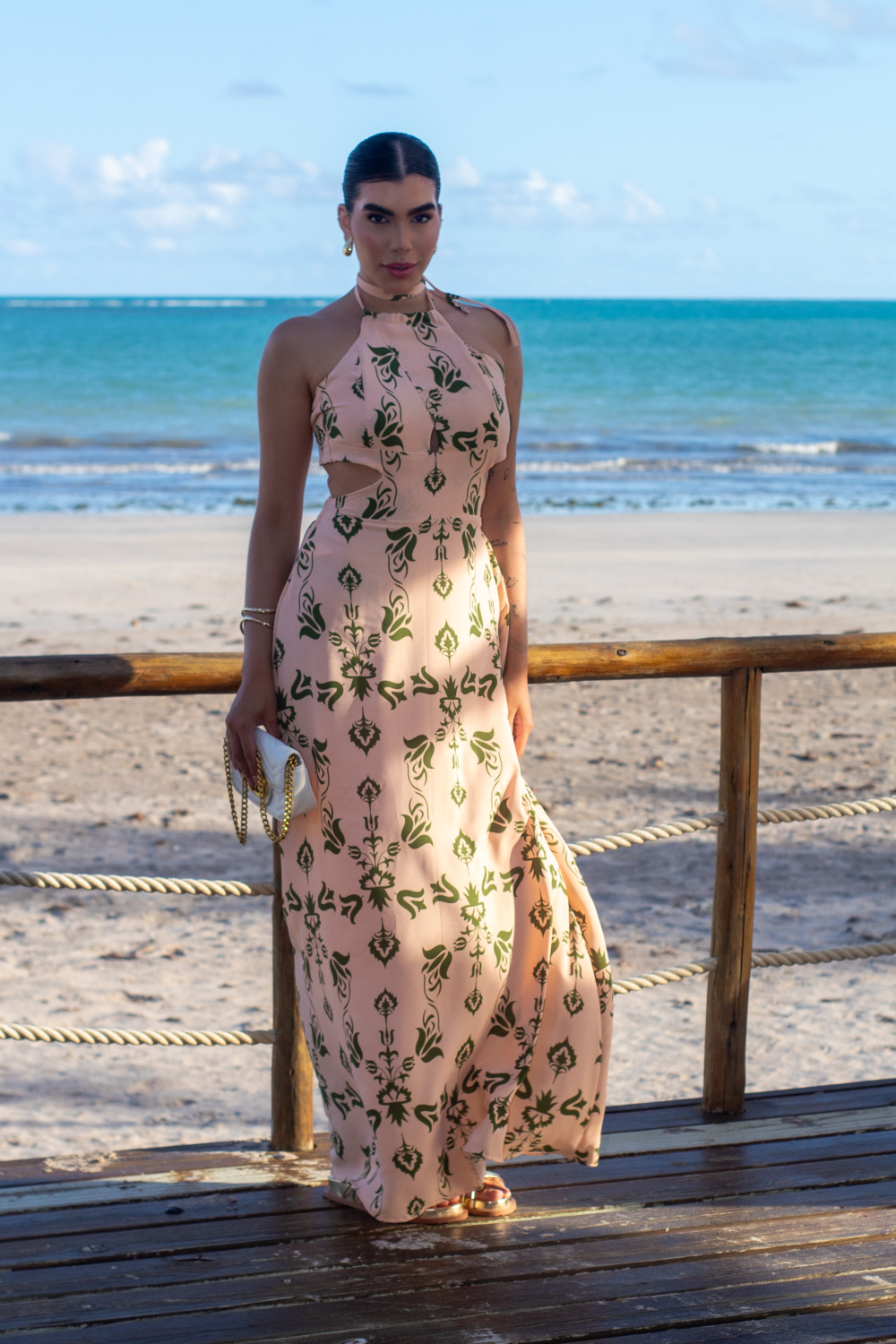 Vestido Longo em Crepe - Ref 2830