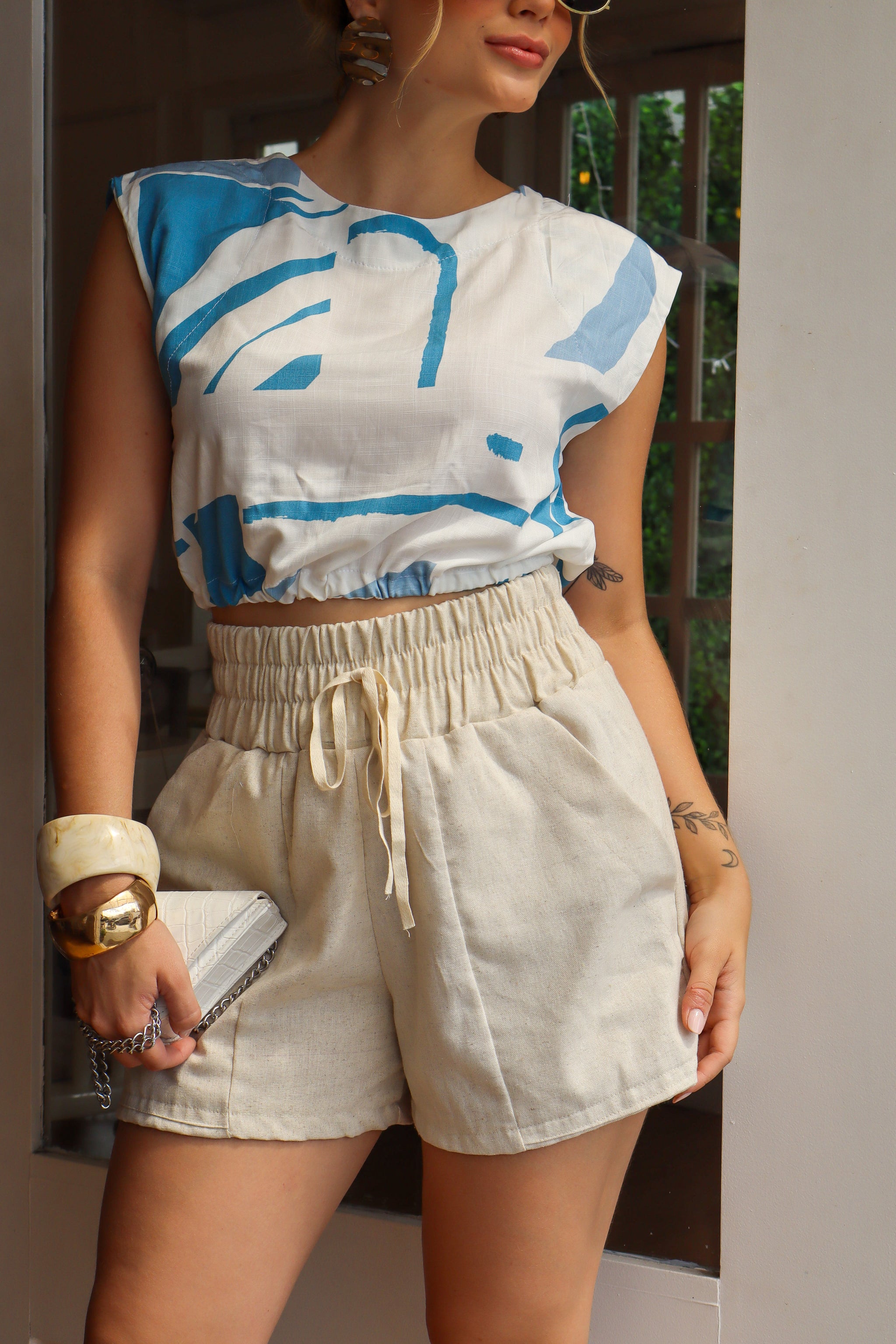 Shorts em Linho - Ref 5690