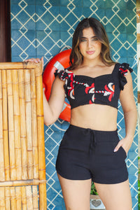 Cropped em Crepe - Ref 3933