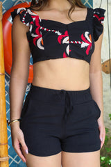 Cropped em Crepe - Ref 3933
