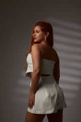 Corselet em Couro Fake - Ref 4537