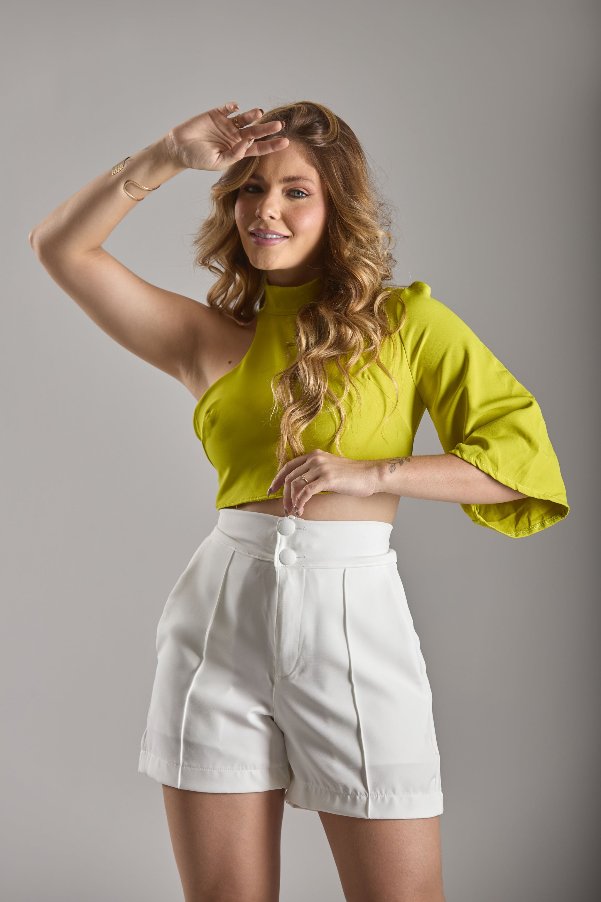 Cropped em Alfaiataria - Ref 45961