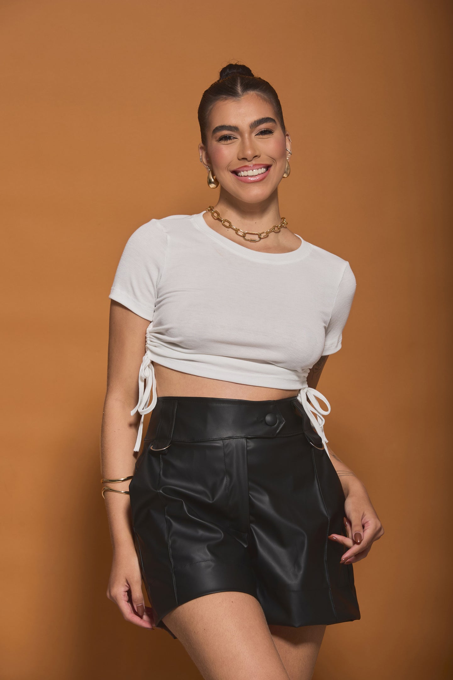 Cropped Canelado - Ref 4637