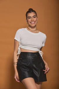 Cropped Canelado - Ref 4637