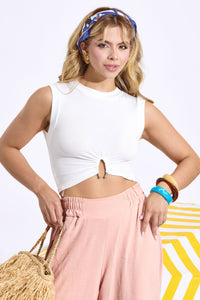 Cropped Canelado - Ref 4638