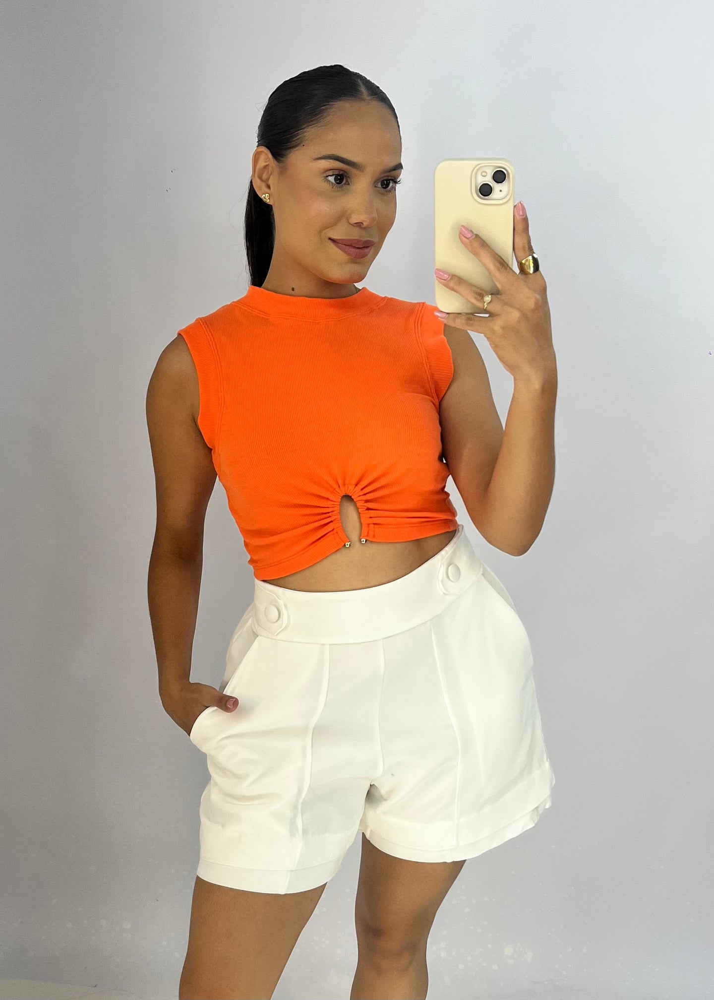 Cropped Canelado - Ref 4638