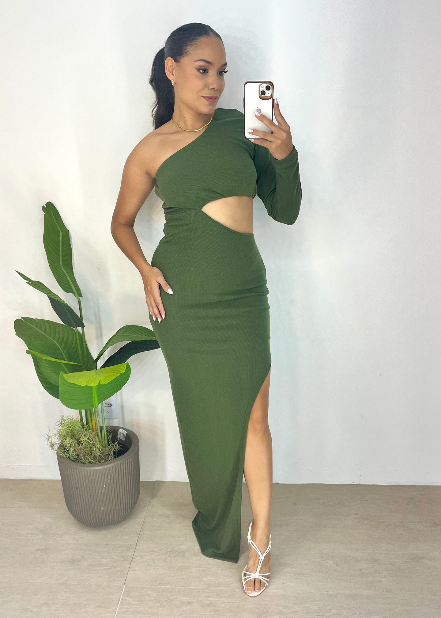 Vestido Longo Canelado - Ref 4640