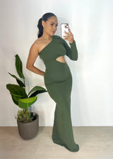 Vestido Longo Canelado - Ref 4640