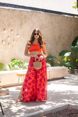 Calça Pantalona em Viscolinho - Ref 1512