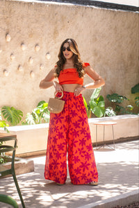 Calça Pantalona em Viscolinho - Ref 1512