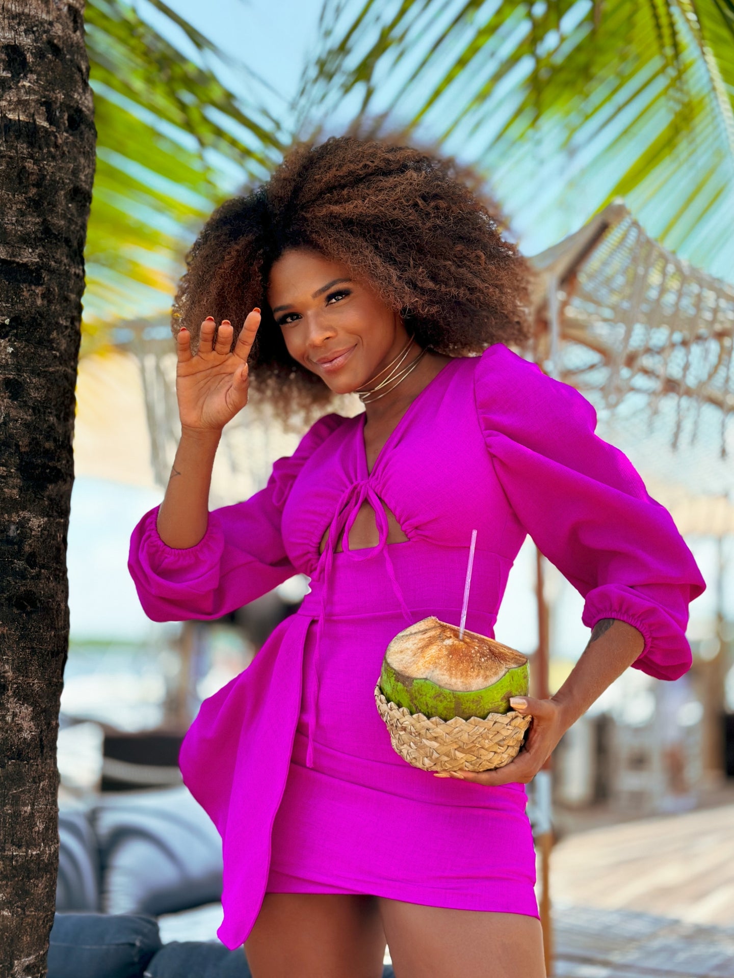 Vestido em Crepe Linho - Ref 4905