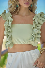 Cropped em Crepe Milão - Ref 4994
