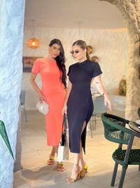 Vestido Midi Canelado - Ref 5015