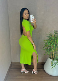 Vestido Midi Canelado - Ref 5015