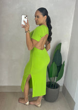 Vestido Midi Canelado - Ref 5015