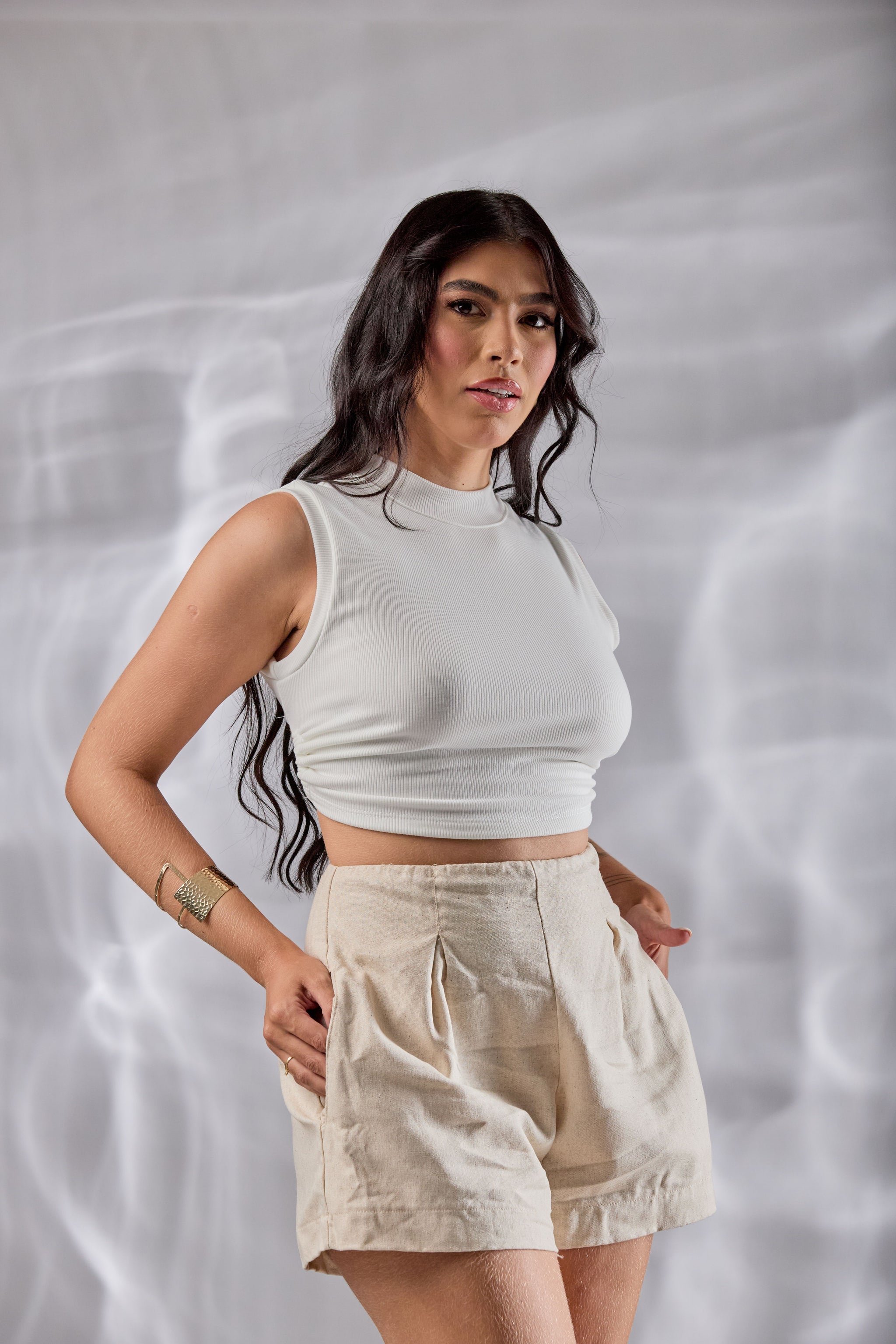 Cropped Canelado - Ref 5056