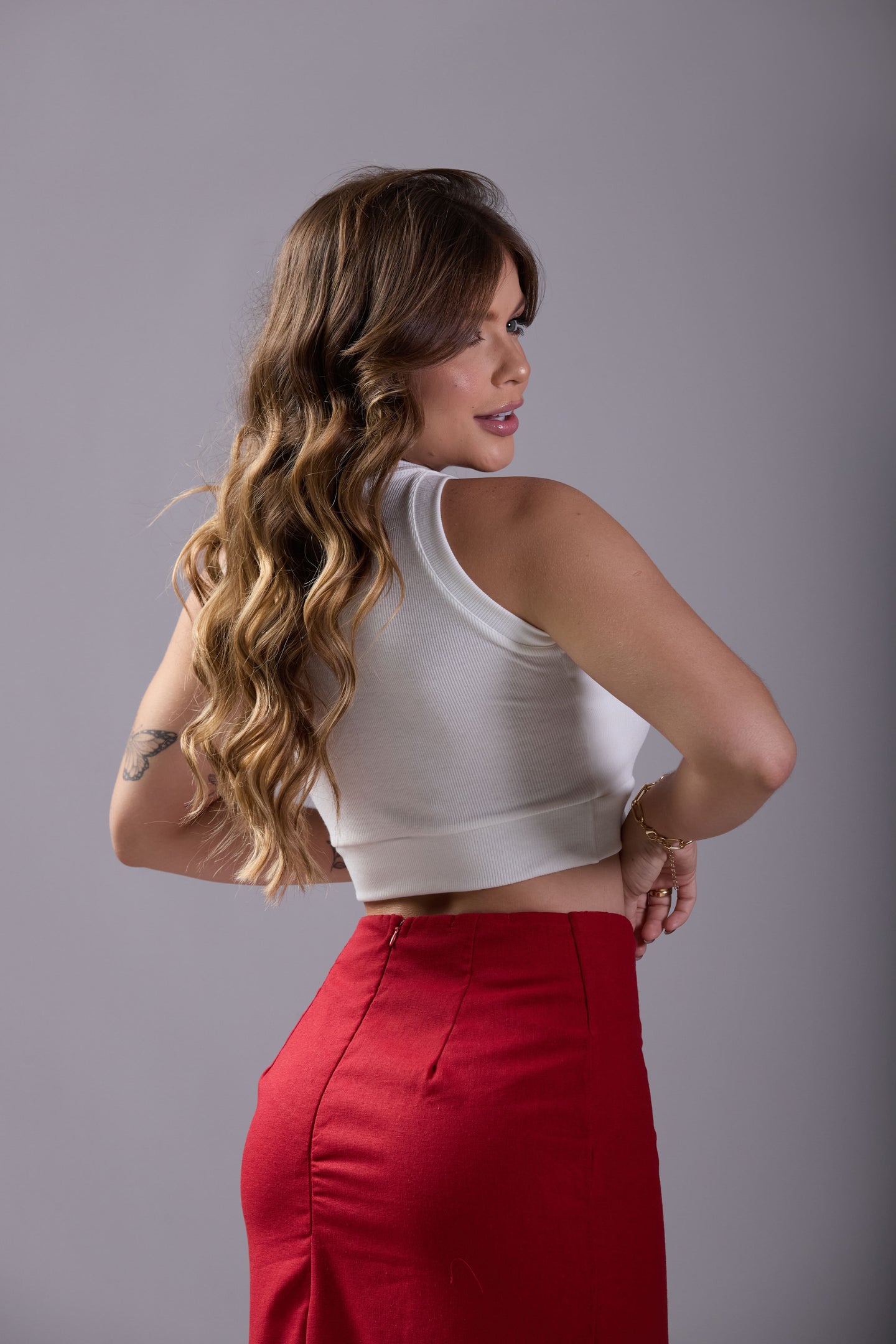 Saia Longa em Linho - Ref 5235