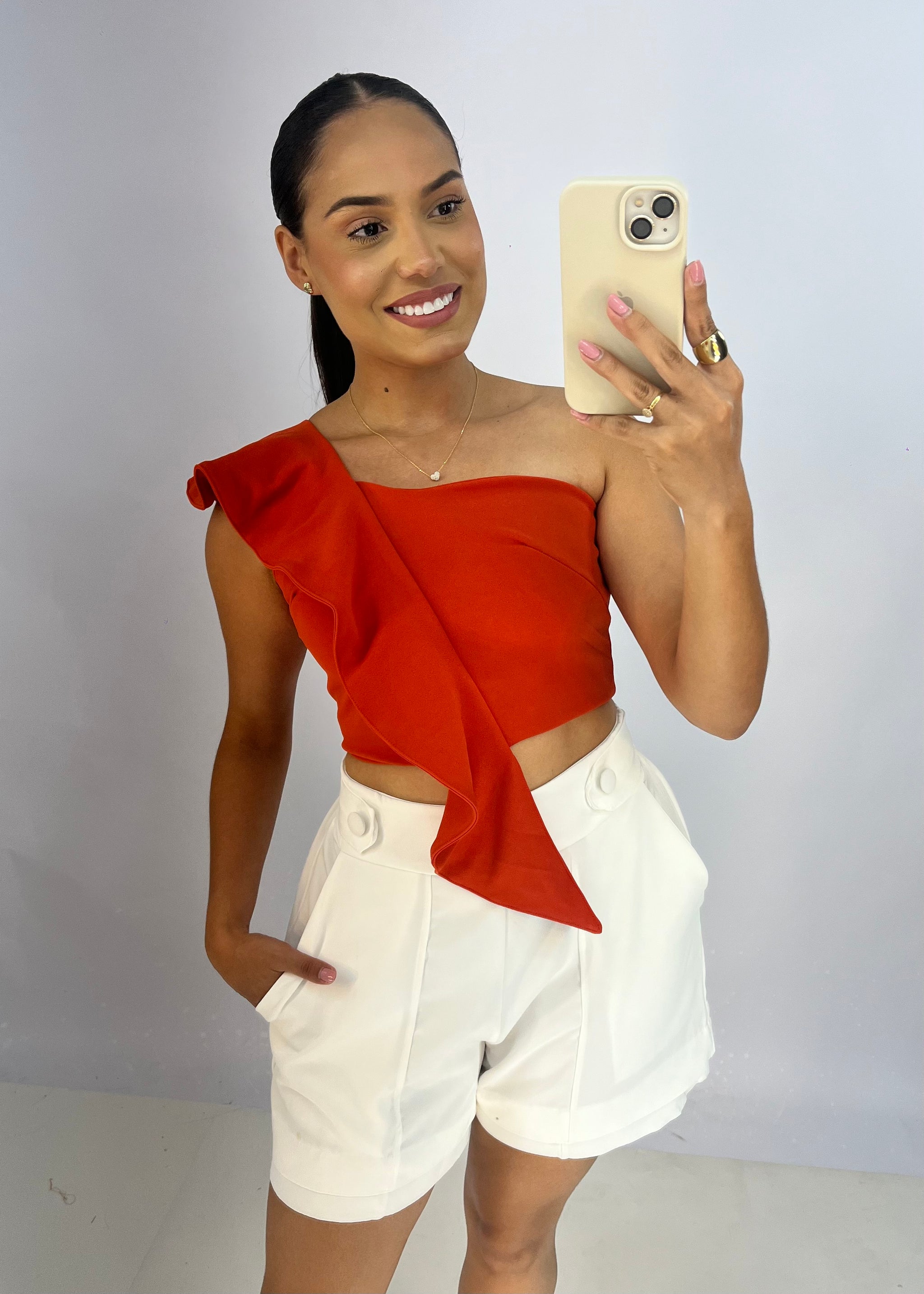 Cropped em Malha Crepe - Ref 52461