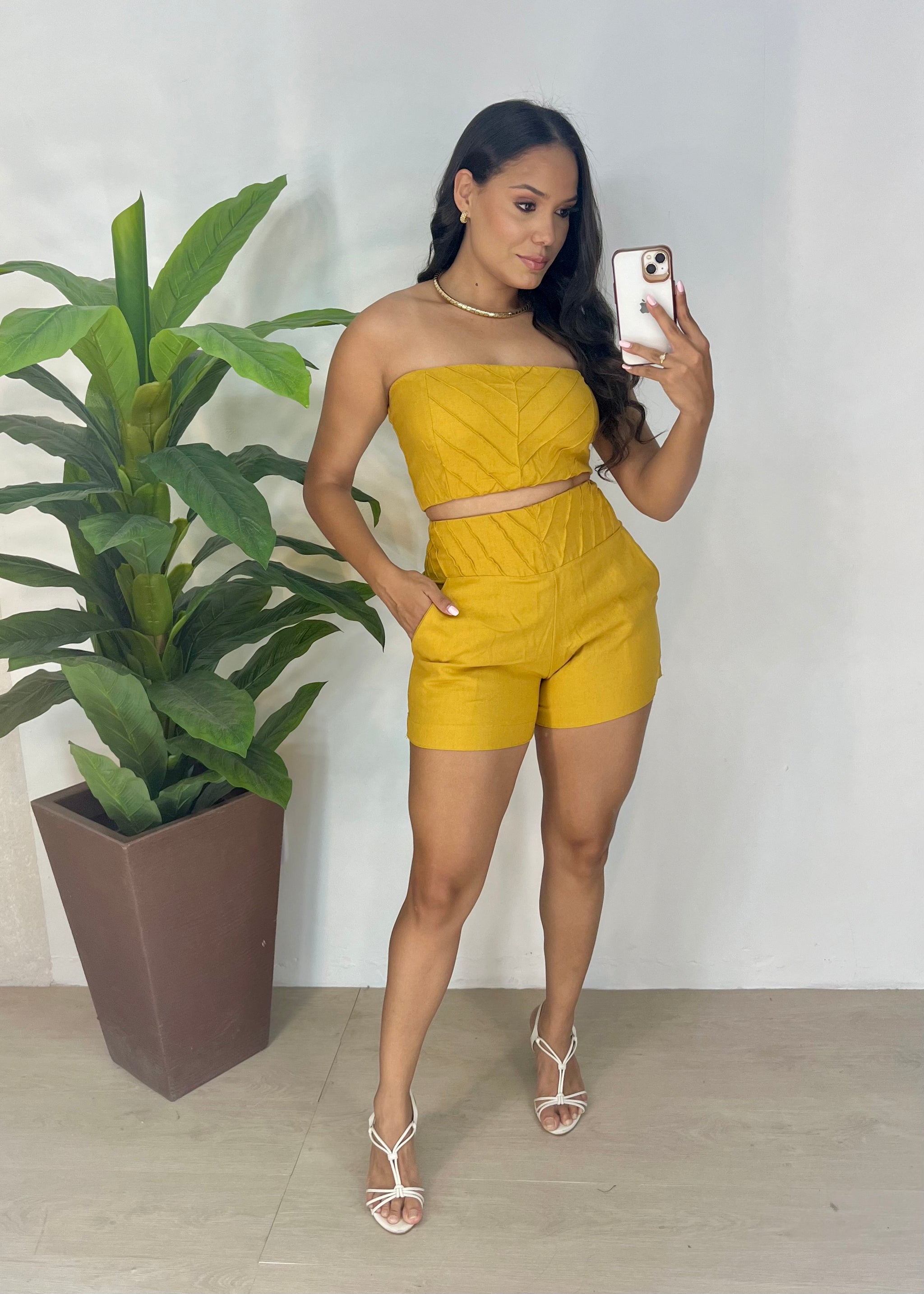 Cropped em Linho - Ref 5286