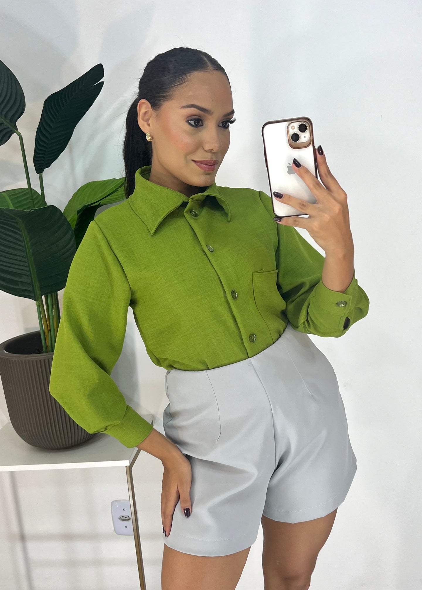 Camisa em Linho Rustico - Ref 5319