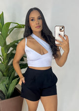 Cropped Canelado - Ref 10046