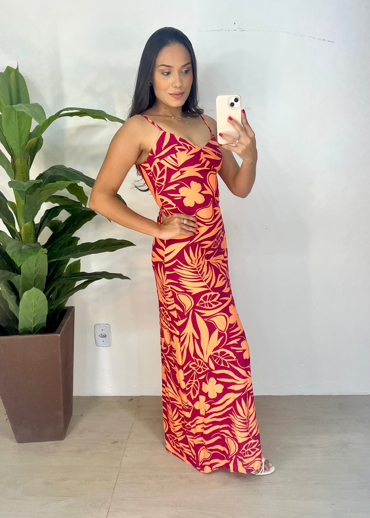 Vestido Longo em Viscolinho - Ref 5522