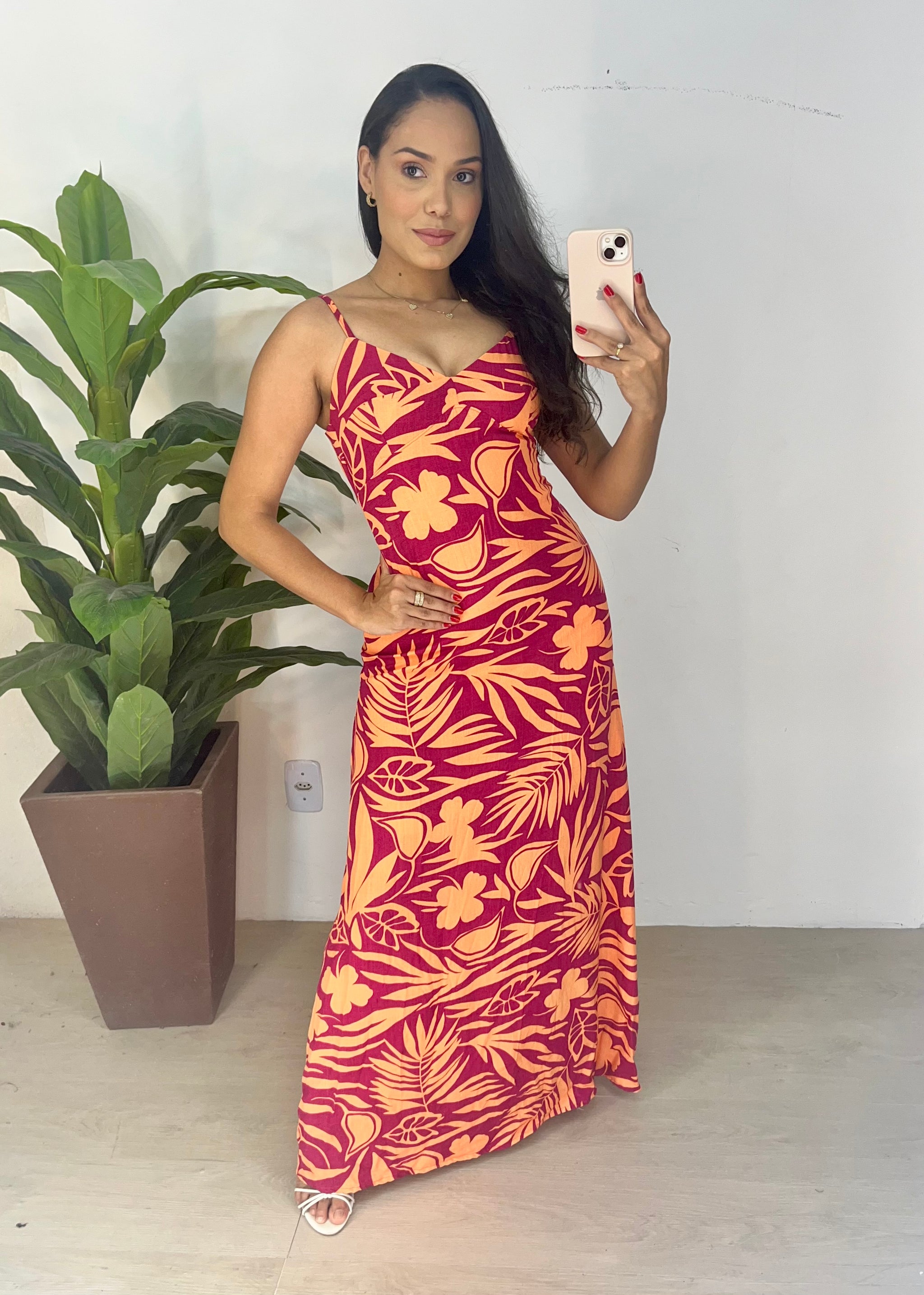 Vestido Longo em Viscolinho - Ref 5522
