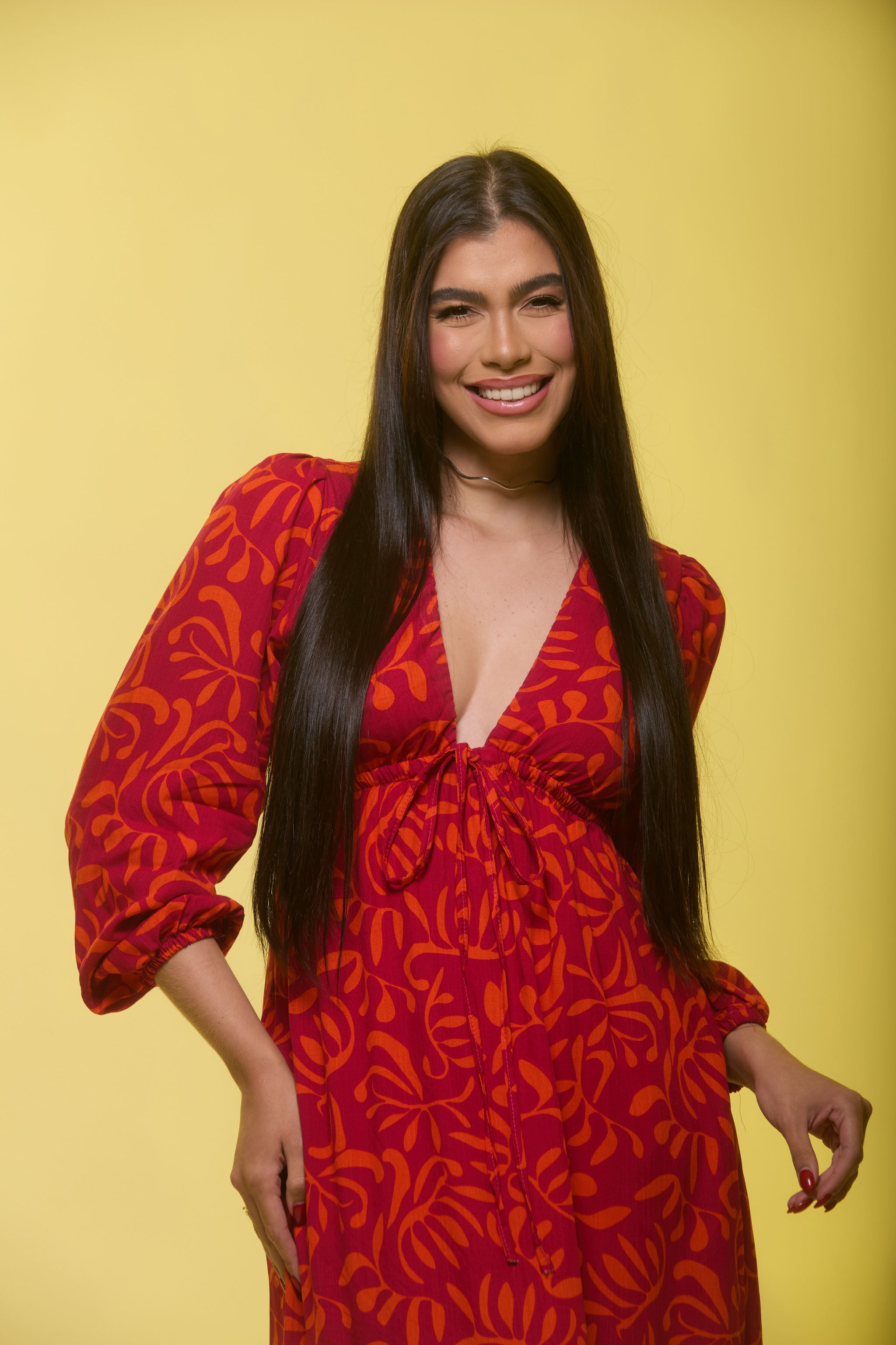 Vestido Longo em Viscolinho - Ref 5568