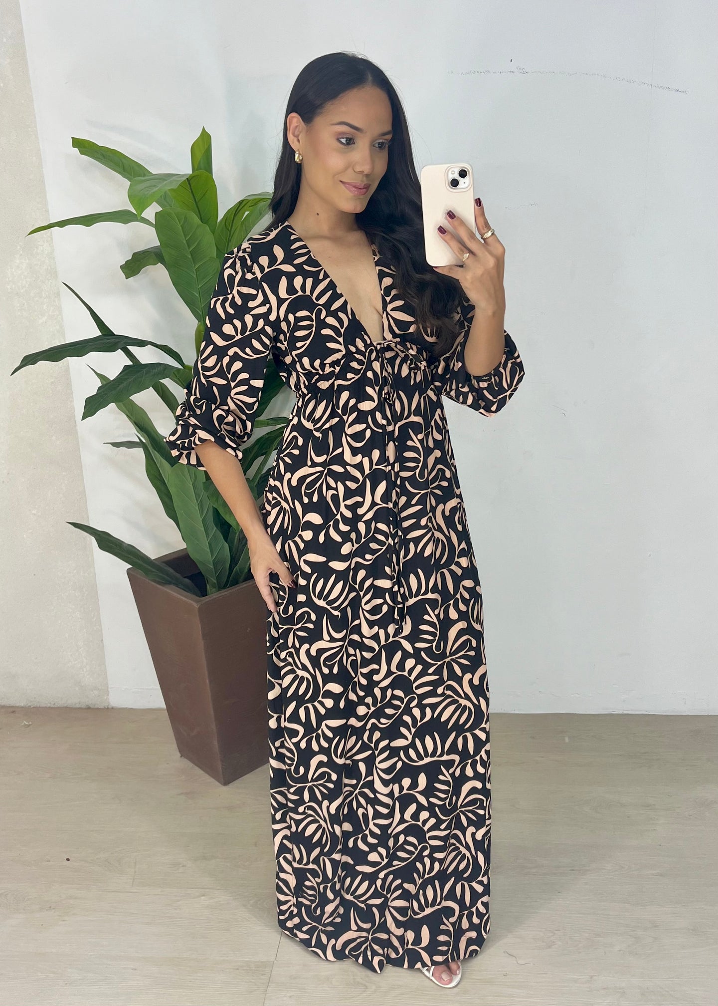 Vestido Longo em Viscolinho - Ref 5568