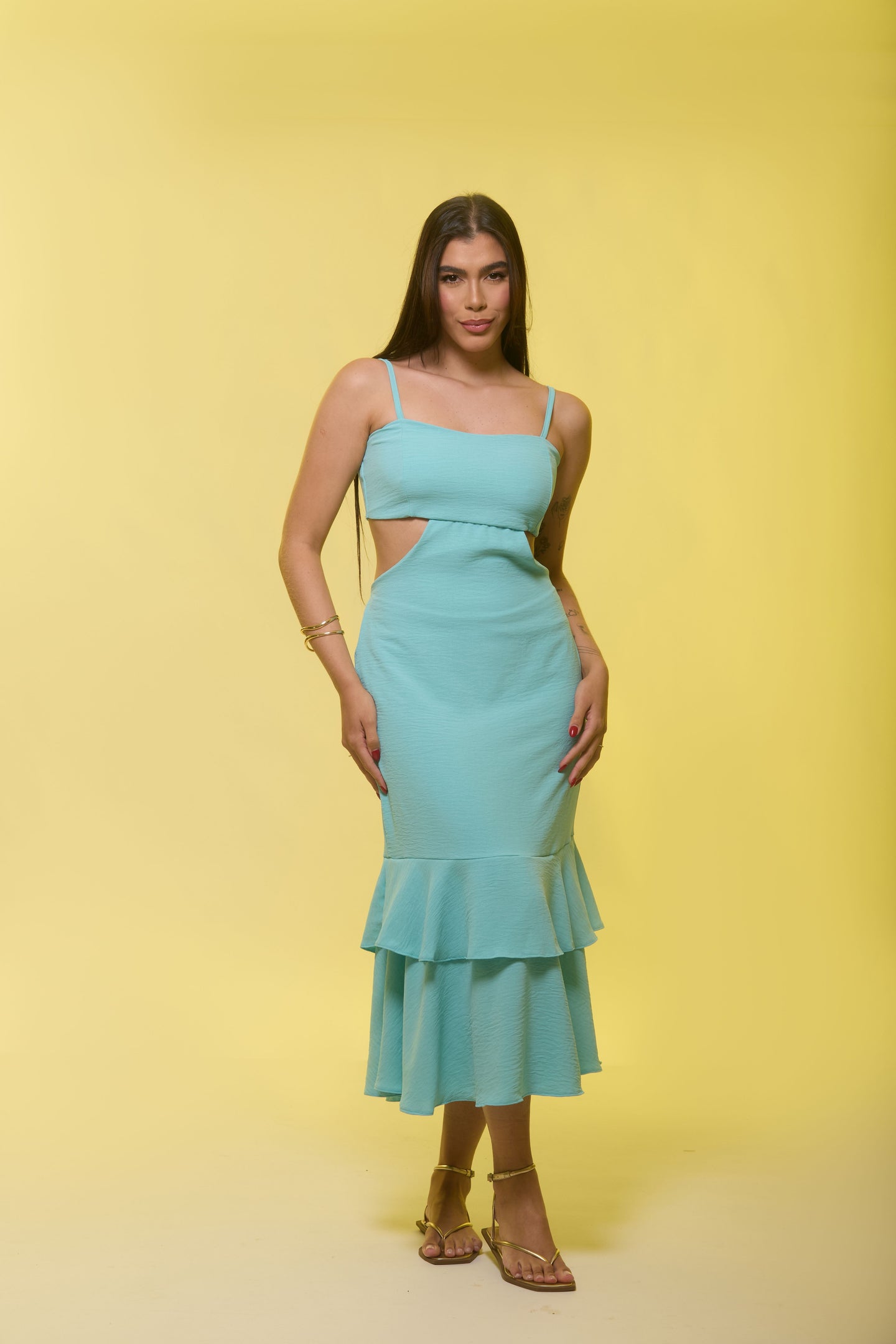 Vestido Midi em Air-Flow - Ref 5606