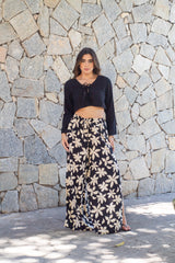Calça Pantalona em Viscolinho - Ref 1512