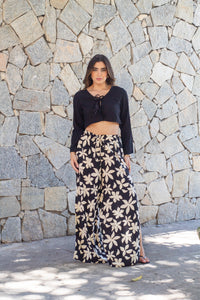 Calça Pantalona em Viscolinho - Ref 1512