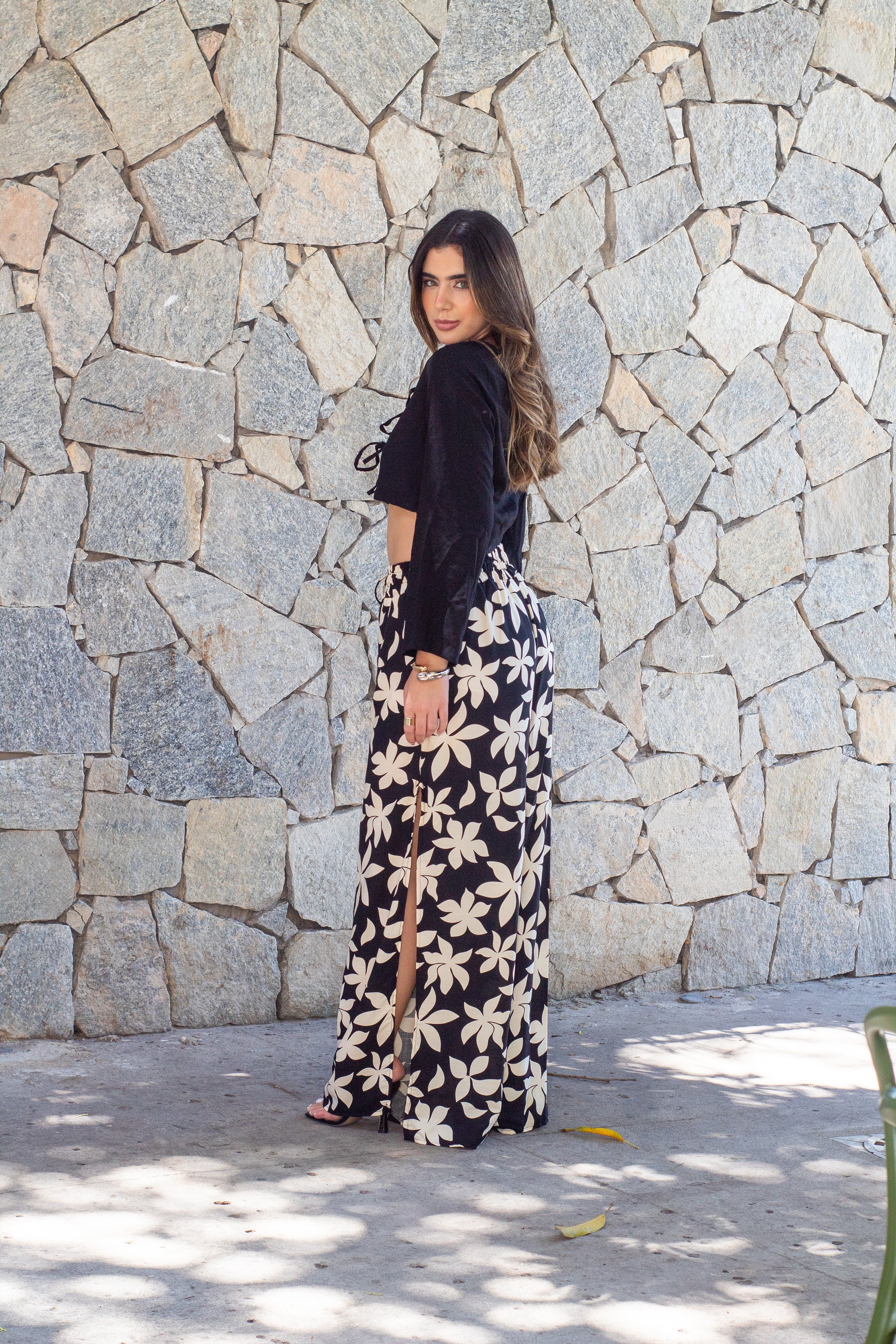 Calça Pantalona em Viscolinho - Ref 1512