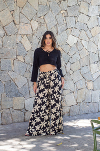 Calça Pantalona em Viscolinho - Ref 1512