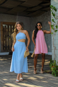 Vestido Midi em Air-flow - Ref 5709