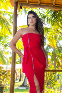 Vestido Midi em Alfaiataria - Ref 5760