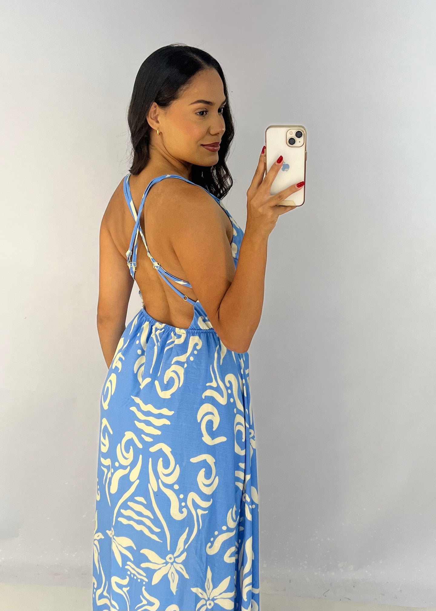 Vestido Longo em Viscolinho - Ref 5865