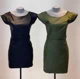 Vestido em Couro Fake - Ref 6202